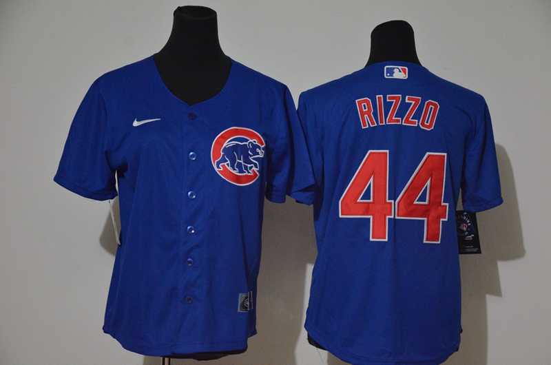 Women Cubs 44 Anthony Rizzo Royal Nike Cool Base Jersey,We sell and wholesale Women Cubs 44 Anthony Rizzo Royal Nike Cool Base Jersey on line form chian!
